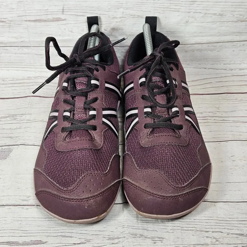 XERO SHOES Women's Prio Athletic Shoes Plum Black White US 9 Barefoot